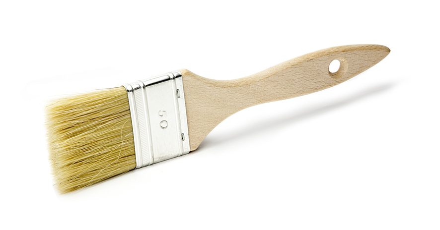Art. 220 - Плоская итальянская деревянная щетка (полуанглийская)